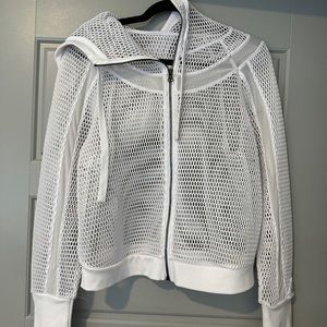ALO Yoga White Mesh Jacket